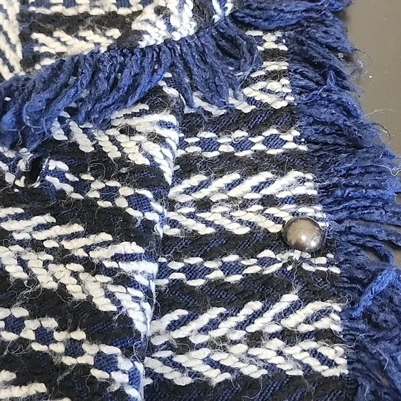 Anthropologie Sleeping On Snow  Blue Cardigan  One Size - Picture 14 of 14